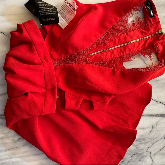 BEBE RED MINI DRESS - Picture 4 of 4